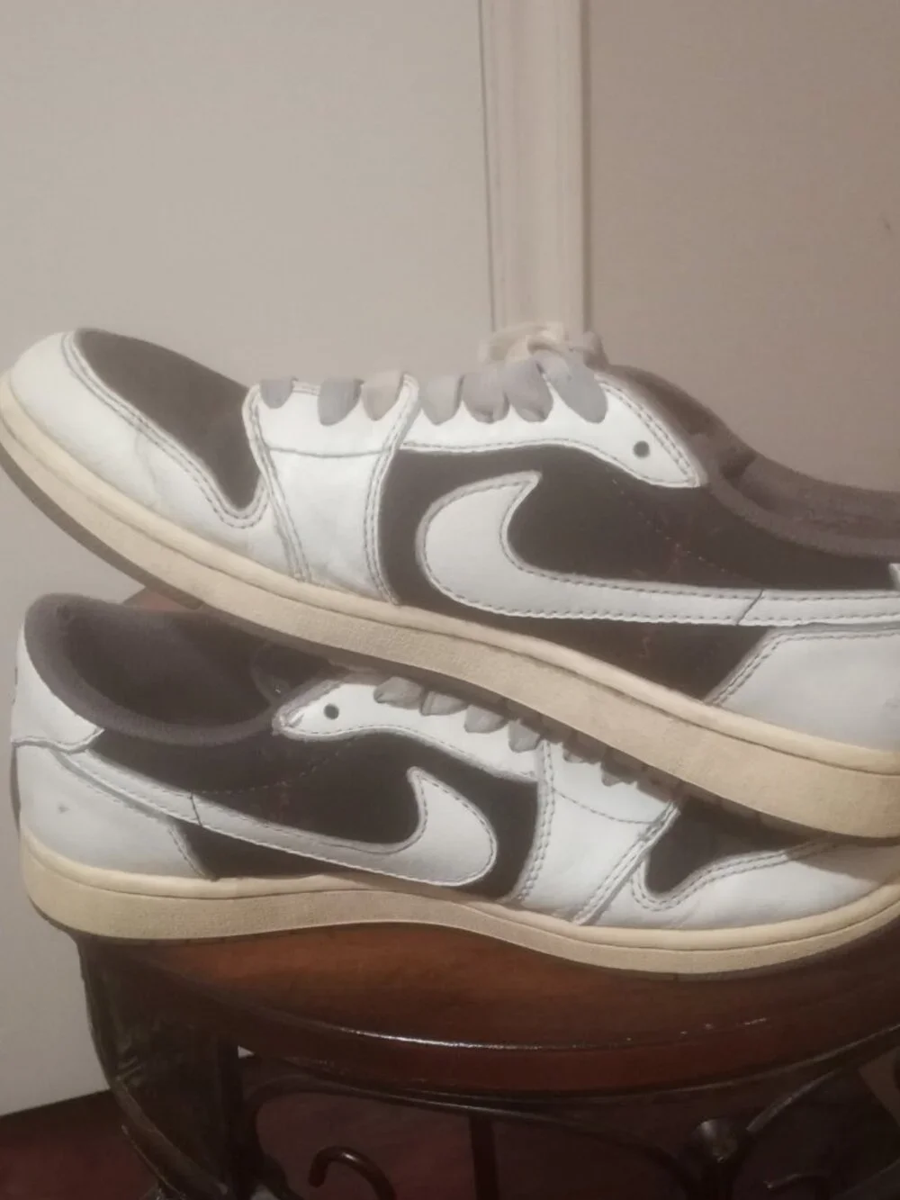 Men's Jordan 1 Retro Low OG SP Travis Scott Reverse Mocha Size 7, PREOWNED